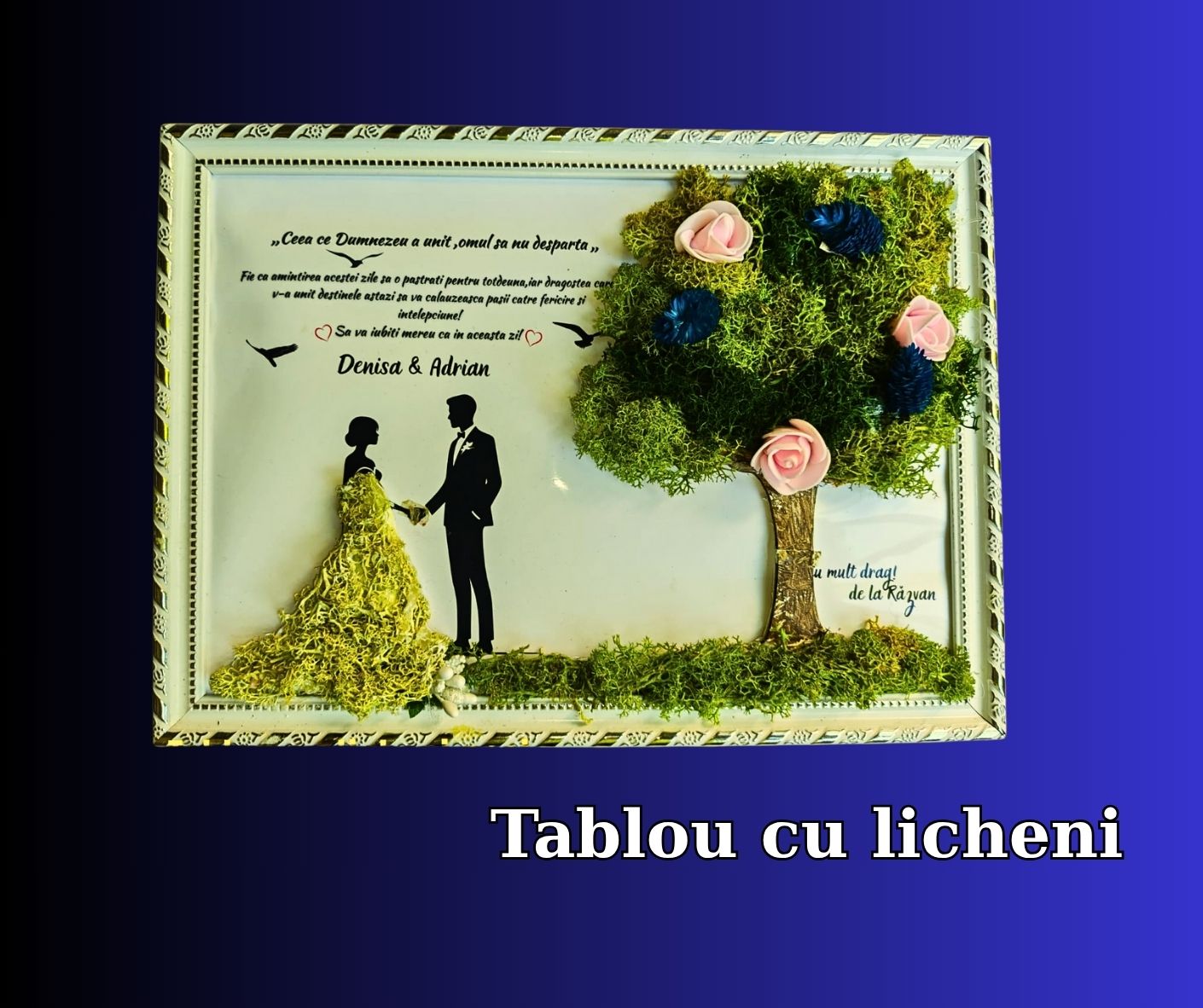 Tablou cu licheni A4